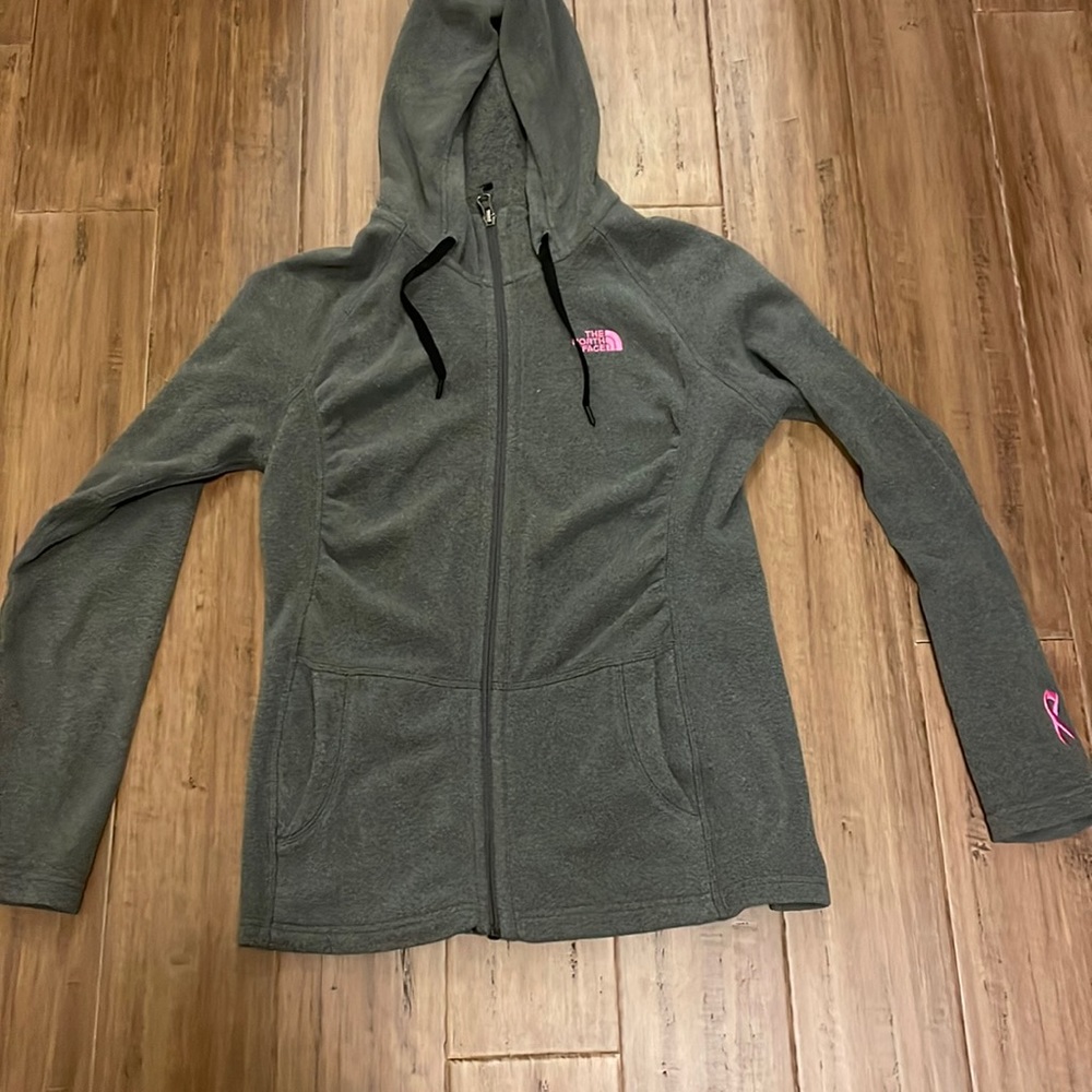 The North face hooded fleece sweatshirt